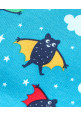 Tiara Bat Print Full Length Winter Joggers - Blue