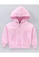Tiara Girl'S Hooded Full Sleeves Hooded Jacket With Sequined Sling Bag - Pink