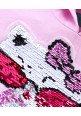 Tiara Full Sleeves Sequined Patch Hoodie - Pink