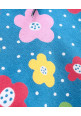 Tiara Full Sleeves Flower Print Hoodie - Blue