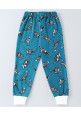 Tiara Full Sleeves Dino Print Jacket & Lounge Pants Set - Blue