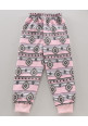 Tiara Full Sleeves Abstract Printed Tee & Joggers Set - Pink