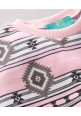 Tiara Full Sleeves Abstract Printed Tee & Joggers Set - Pink