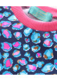 Tiara Full Sleeves Abstract Printed Tee & Joggers Set - Blue & Pink