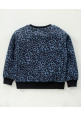 Tiara Full Sleeves Leopard Print Brushed Fleece Co Ord Jogger Set - Blue