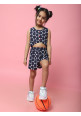 Tiara Girl's Summer Cool Jumpsuit - Navy