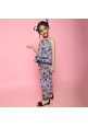 Tiara Girl's Summer Ruffle Top And Plazzo Set - Pink