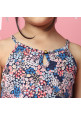 Tiara Girl's Summer Ruffle Top And Plazzo Set - Pink