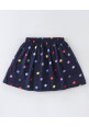 Tiara Girl's Printed Summer Cute Bow Top & Skirt-Red