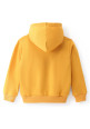 Tiara Full Sleeves Fish Printed Fleece Hooded Sweatshirt - Yellow
