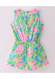 Tiara Sleeveless Floral Printed Jumpsuit - Pink
