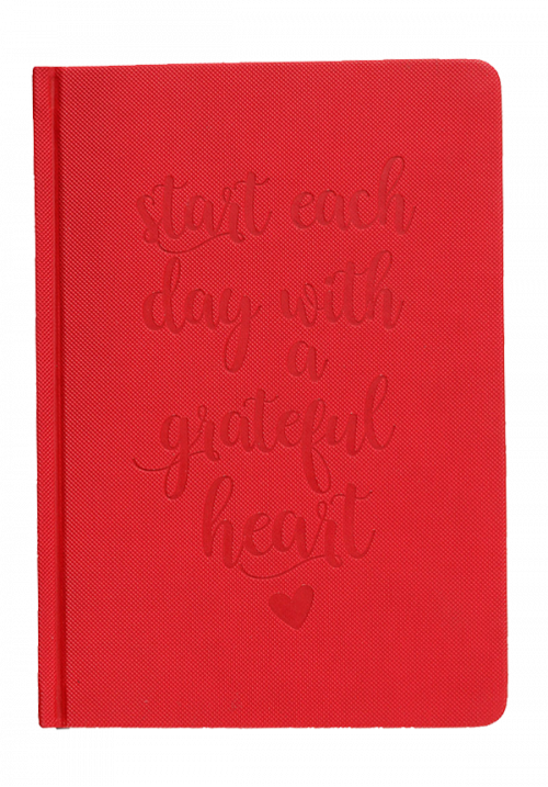 Italian Leather Notebook 2018 Red
