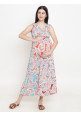 Tiara maternity multicolor maxi dress