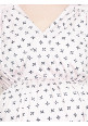 Tiara maternity pink small flower maxi dress