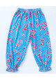 Tiara Full Sleeves Floral Print Top With Harem Pants - Pink Blue
