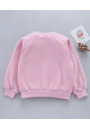 Tiara Teddy Sequence Embossed Full Sleeves Sweatshirt - Pink