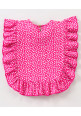 Tiara Girl's Printed Summer Ruffle Pooncho With Palazzo-Pink