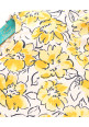 Tiara Girl's Summer Ruffle Top With Skirt  - Yellow