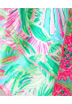 Tiara Sleeveless Solid Top & All Over Forest Printed Palazzo Pants Set - Pink & Green