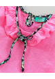 Tiara Half Sleeves Floral Print Top With Shorts - Pink