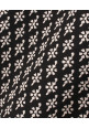 Tiara Half Sleeves Motif Print Top With Solid Shorts - Black