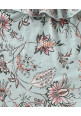 Tiara Sleeveless Floral Print Top With Shorts - Peach
