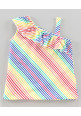 Tiara Sleeveless Striped Top With Shorts - Multi Colour