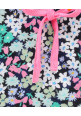 Tiara Cold Shoulder Half Sleeves Floral Printed Top & Frill Detailing Shorts Set - Pink