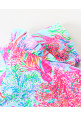 Tiara Girl's Printed Summer Ruffle Top -Neon