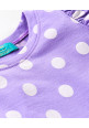 Tiara Girl's Printed Summer Ruffle Top -Purple
