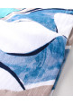Tiara Girl's Printed Summer Snug top with Bermuda skort -Navy