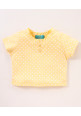 Tiara Girl's Printed Summer Snug top with Bermuda skort -Yellow
