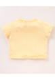 Tiara Girl's Printed Summer Snug top with Bermuda skort -Yellow