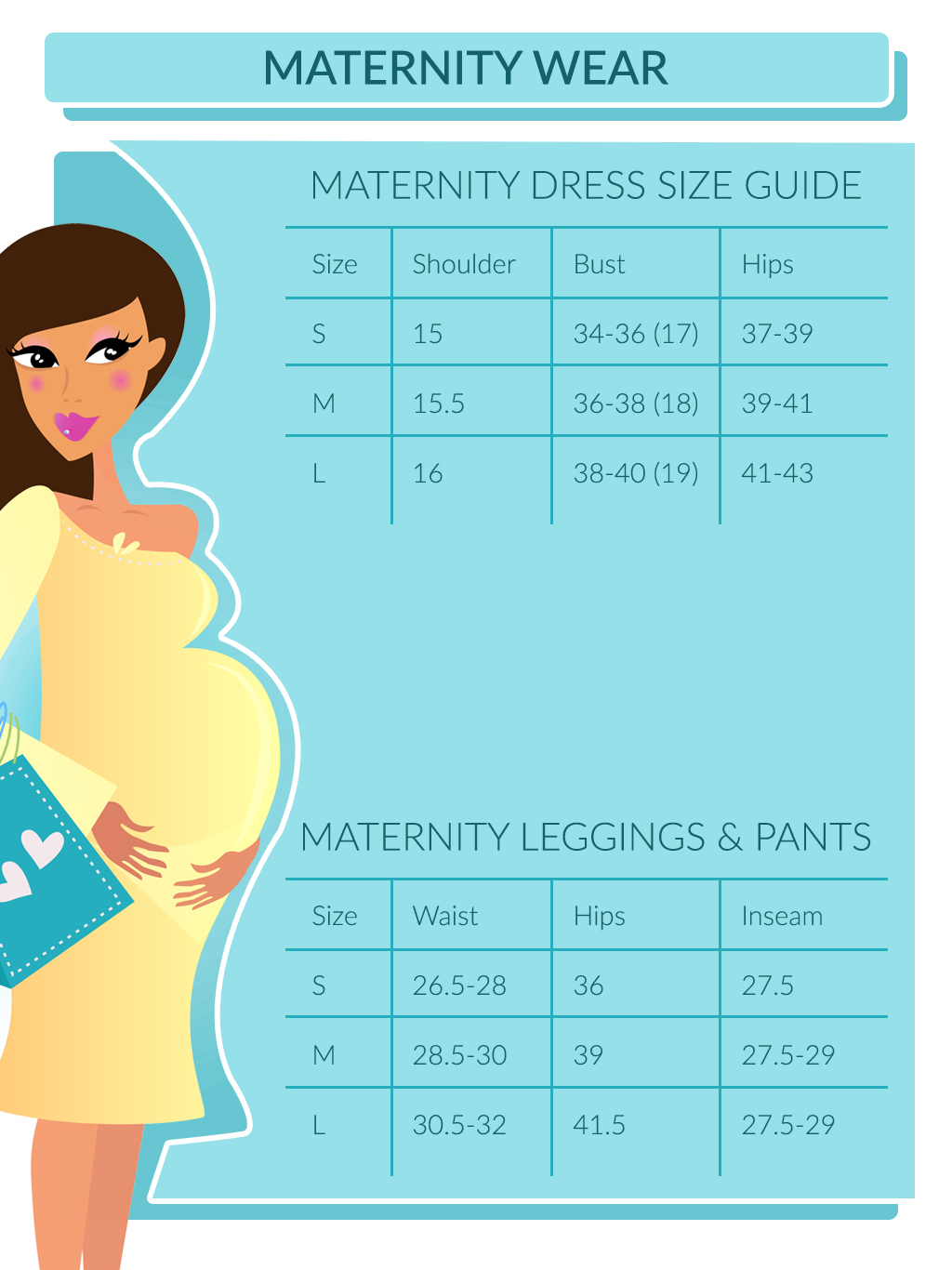 Berkshire Maternity Size Chart